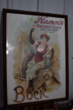 Hamm's Preferred Stock Bock Framed Poster 20 1/2
