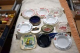 Assortment of Beer Advertising Ashtrays