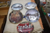 5 Budweiser Collector Plates