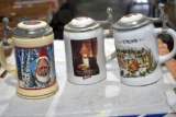 2 Stevens Point and One Stroh's Beer Steins