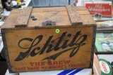 Schlitz Wooden Beer Box