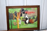 Hamm's Beer Bear Hanging Mirror