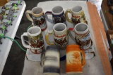 (8) Budweiser Steins