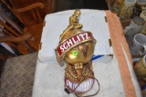 Schlitz Girl Wall Mounted Plastic Beer Sign (Working)