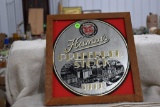 Wooden Frame With Hamm's Glass Sign