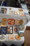 Assortment Of Cardboard Beer Coaster, Hamm's, Grainbelt, Coors, Olympia, Miller High Life, Miller