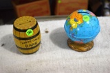 (2) J.Chein Metal Coin Banks