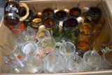 Assortment Of Glass Beer Mugs And Cups, 20+ Total