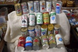 Assortment Of Aluminum And Metal Topped Coin Banks