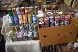 Assortment Of Aluminum And Metal Topped Cans (2) Boxes Total)