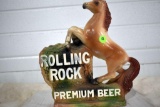 Rolling Rock Premium Beer Ceramic Horse Advertising