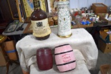 Erlander Coin Bottle Bank, Barrel Banks, Ceramic Stein