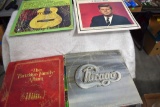 Assortment Of '78 Records, Chicago, Partridge, John Kennedy Memorial Album