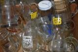 Large Assortment Of Glass Advertising Mugs, Pop And Beer