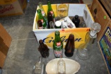 Large Assortment Of Bottles, Mostly Pop, 7up Dr. Pepper
