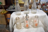 Assortment of Dutchmill Dairy Milk Bottles And Other Milk Bottles