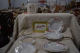 Hamm's Bank,Glasses,Tip Tray and (6) Ash Trays