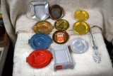 Grain Belt Ash Trays, Schmidt Tip Tray, Lone Star Trip Tray,Schitz Tip Tray and a Fitger's Coaster