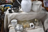 Enamelware, Tea Pot and Misc.