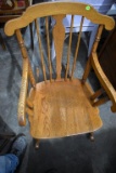 Oak Armed Rocking Chair