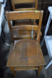 2 Wooden Oak Chairs