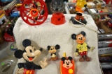Mickey Mouse Gumball Machine, Lamp, and toys