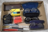 Vintage Pens, Eye Glasses