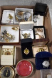 Costume Jewelry. Cuff Links, Watches, Clocks
