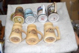 Assorted Miller Beer Mugs