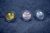 President F.D. Roosevelt and President H.S. Truman Inauguration 3 Coin Set
