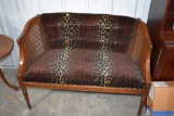 Leppard Print Cained Loveseat