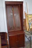 Wooden, Glass Shelved ,Lighted Display Cabinet