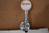 Hamm's Beer White Ball Tap Handle Marker with spout