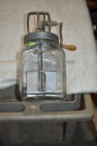 Glass 4 Quart Butter Churn