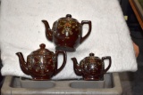 (3) Porcelain Tea Pots