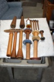 Vintage Wooden Yarn Holders