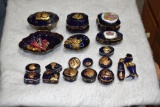 Limoge Castel Porcelain Dresser Boxes and Trinket Boxes