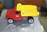 Vintage Pressed Steel 1960's Manual Dump Truck