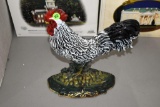 Reproduction Cast Iron Rooster Door Stop 11'' Long