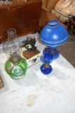 Assorted Electric Lamps And Kerosene Lamps