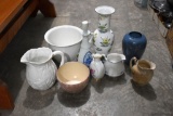 (2) Boxes Of Vases, Pictures, Garden Jardeniers