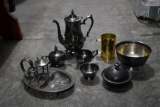 Serving Pitcher, Creamer And Sugar, Butter Dish