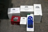 (6) Boxed Department 56 Villages, (1) Hallmark Village Boxed