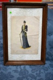 Victorian Style Cut Out In Frame, 17''x25''