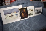 (4) Unframed Prints