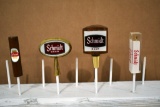 (4) Schmidt Beer Tap Handle Markers