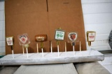 (6) Ballantine Beer Tap Handle Markers