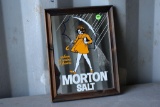 Morton Salt'' Framed Mirror, 13.5''x 10.5''
