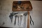 Assorted hand tools, Craftsman wrenches, adjustable crescent wrenches