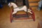 Vintage Wooden Gliding Horse With Wooden Base